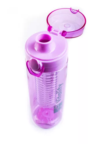 Smoothie/juice palack, 600 ml, lila