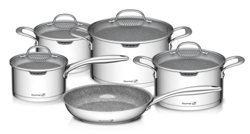 Gourmet Miracle 9 részes edénykészlet rozsdamentes acél/greblon