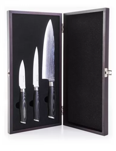 Gourmet Damascus szett, 3 részes, 21-13-9 cm