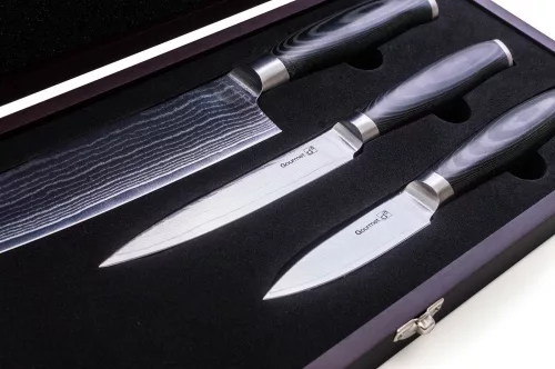 Gourmet Damascus szett, 3 részes, 21-13-9 cm