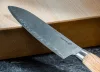 Gourmet Damascus Santoku kés 17 cm, zebrawood markolat