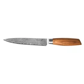 Gourmet Damascus kés 18 cm, zebrawood markolat