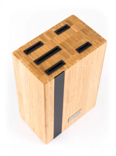 Gourmet Rustic késkészlet 5 részes, bambusz késtartóval