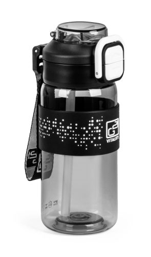 Kulacs 600 ml, 2az1-ben, szürke