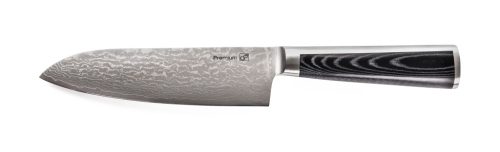 Gourmet Damascus Santoku kés, 17 cm