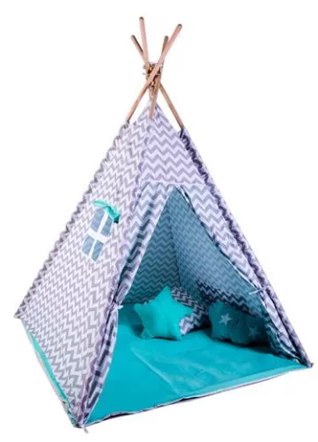 Teepee sátor Tó királyság, türzkizkék
