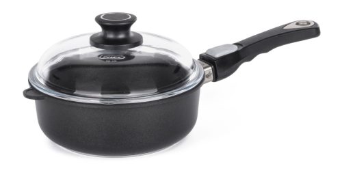 Mély serpenyő fedéllel és levehető fogantyúval, 20 cm