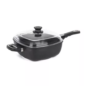 Mély serpenyő fedéllel, levehető fogantyúval, 26 cm