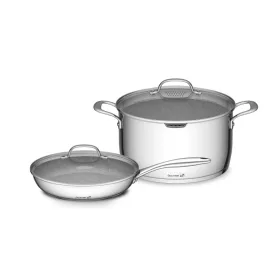 Gourmet Miracle edénykészlet szűrővel, 4 részes, rozsdamentes acél/greblon