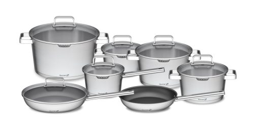 Gourmet Magic edénykészlet szűrővel, 13 részes, rozsdamentes acél