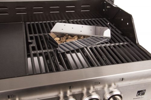 Grill füstölő doboz, rozsdamentes acél