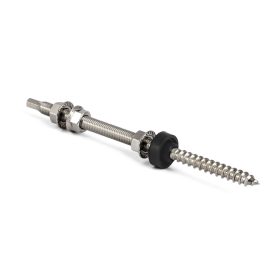 Tőcsavaros tetőkampó 10x200 mm, rozsdamentes acél