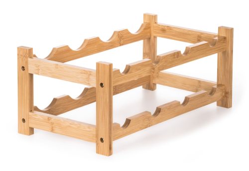 Borállvány 8 üvegre, bambusz