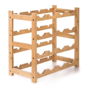 Borállvány 16 üvegre, bambusz
