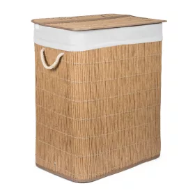 Szennyeskorás elválasztókkal, 105 l, rattan utánzat, fehér betéttel