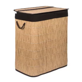 Szennyeskorás elválasztókkal, 105 l, rattan utánzat, barna betéttel