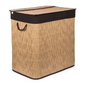 Szennyeskorás elválasztókkal, 150 l, rattan utánzat, barna betéttel