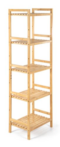 Bambusz polc 5x15kg, 44x142x31,5 cm