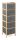 Bambusz polc szövet fiókkal 5x21 l, 36,5x120x35 cm