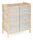 Bambusz polc szövet fiókkal 6x20 l, 66x78,5x35 cm, bézs