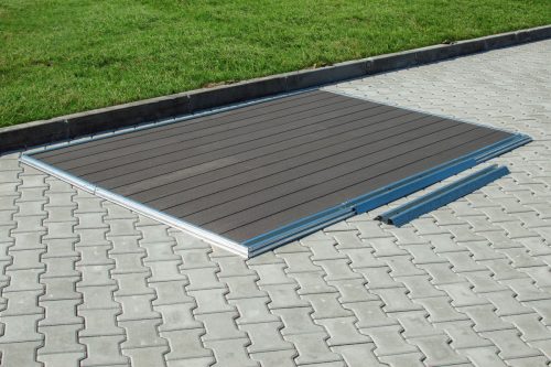 WPC padlóburkolat GAH 884 kerti tárolóhoz, Eben