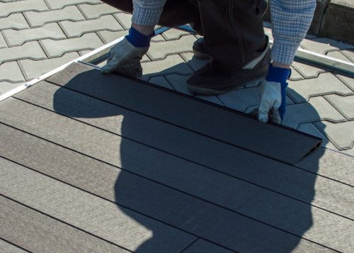 WPC padlóburkolat GAH 1085 kerti tárolóhoz, Eben