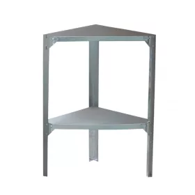 Sarok fémpolc 42x42 cm