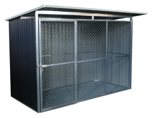 KEN 572 kutyaketrec 260x220 cm, szürke