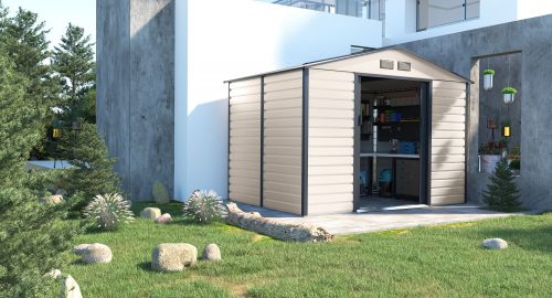 GAH 529 kerti tároló 277x191 cm, bézs és szürke