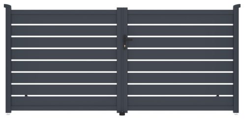 Reno kétszárnyú kapu 350x158 cm, antracit színű