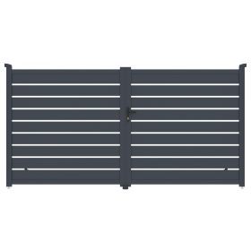 Reno kétszárnyú kapu 350x176 cm, antracit színű
