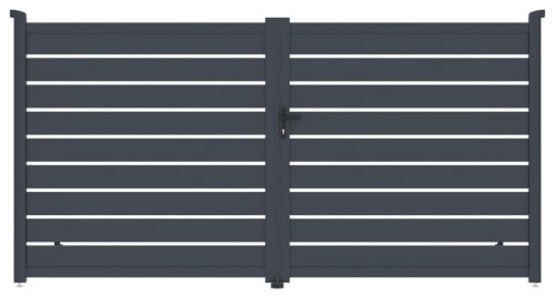 Reno kétszárnyú kapu 350x176 cm, antracit színű