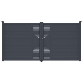 Marion kétszárnyú kapu 350x173 cm, antracit