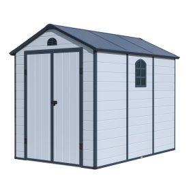 Boston 523 kerti ház 188x278 cm, műanyag, világosszürke