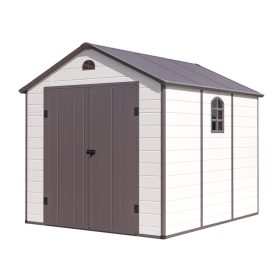 Boston 670 kerti tároló 241x278 cm, műanyag, bézs