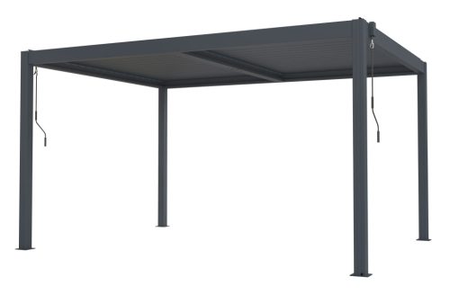 Bioklimatikus pergola 4x3 m, antracit, alumínium