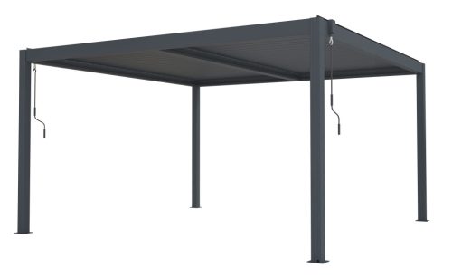 Bioklimatikus pergola 4x4 m, antracit színű alumínium