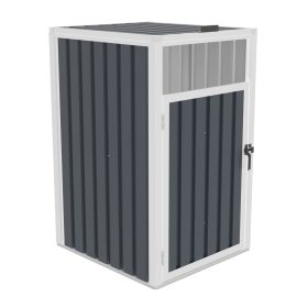 Szemetes tároló kisház, fémlemez 73x121x82 cm, antracit