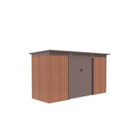 GRAH 483 kerti tároló, 340x142 cm, barna