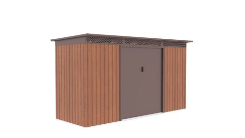 GRAH 483 kerti tároló, 340x142 cm, barna