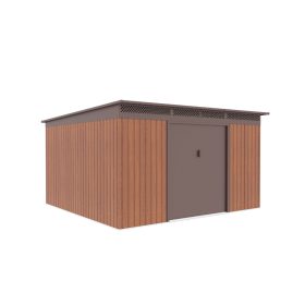 GRAH 1132 kerti tároló, 340x333 cm, barna