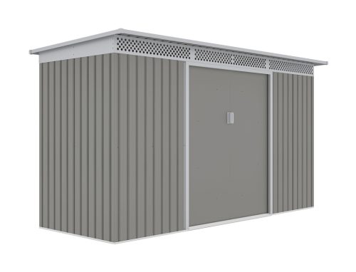 GRAH 483 kerti tároló, 340x142 cm, metál szürke