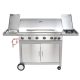 Mexico BBQ Premium line gázgrill, 7 égőfej, nyomáscsökkentővel