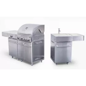 Arizona gázgrill, BBQ Premium Line konyha 6 égőfej, nyomáscsökkentővel
