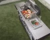 Arizona gázgrill, BBQ Premium Line konyha 6 égőfej, nyomáscsökkentővel