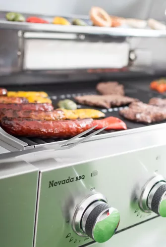 Nevada BBQ konyha Premium Line gázgrill, 8 égőfej, nyomáscsökkentővel