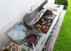 Nevada BBQ konyha Premium Line gázgrill, 8 égőfej, nyomáscsökkentővel