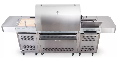 Nevada BBQ konyha Premium Line gázgrill, 8 égőfej, nyomáscsökkentővel