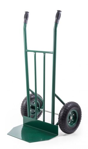 Molnárkocsi, 280 kg, felfújható kerekekkel, zöld