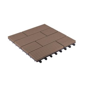 Samoa WPC burkolócsempe színben 2,3x30x30 cm, indai teak